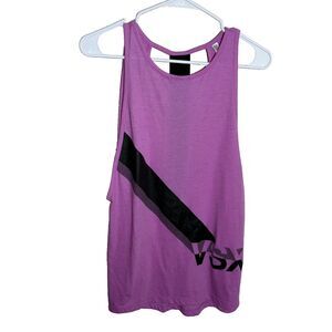 VSX Victoria's Secret Tank Top Women's Small Purple T Back Sleeveless Open Back